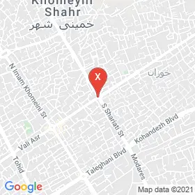 این نقشه، نشانی دکتر بهاره ملکزاده متخصص زنان، زایمان و نازایی در شهر خمینی‌شهر است. در اینجا آماده پذیرایی، ویزیت، معاینه و ارایه خدمات به شما بیماران گرامی هستند.